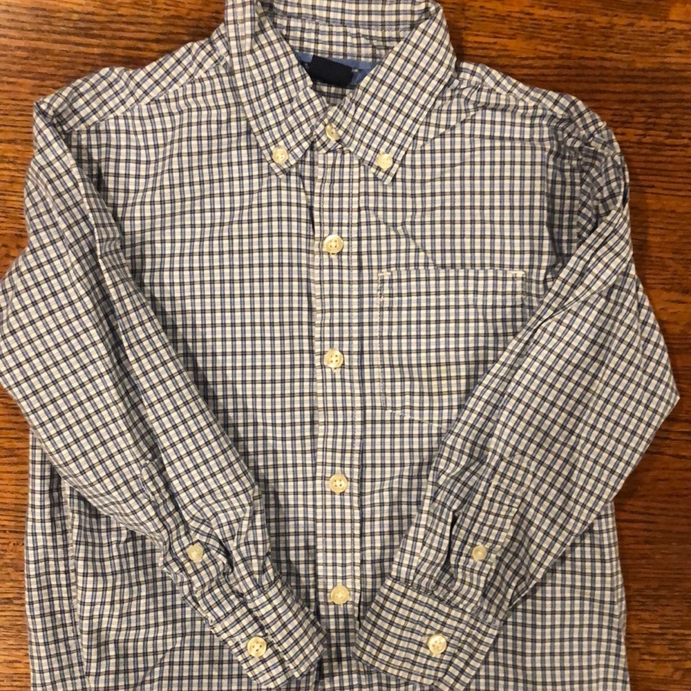 Gap kids long sleeve button up dress shirt